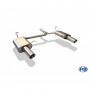Silencieux arrière duplex inox 1x100mm type 25 pour HONDA ACCORD VII TOURER TYPE CM2