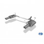 Silencieux arrière duplex inox 1x100mm type 25 pour HONDA ACCORD VII TOURER TYPE CM2