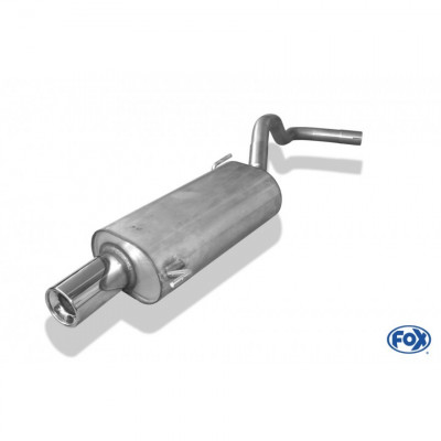 Silencieux arrière (à 2 points de fixation) inox 1x90mm type 13 pour SEAT IBIZA TYPE 6K