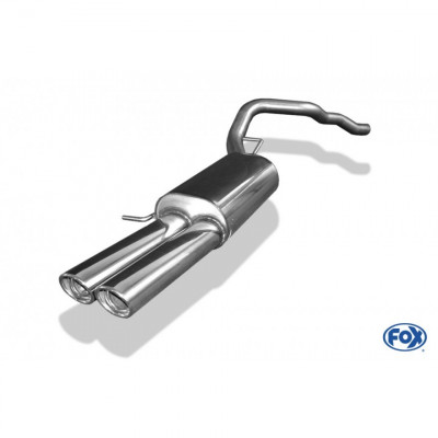 Silencieux arrière inox 2x88x74mm type 33 pour VOLKSWAGEN T5/T6 4-MOTION