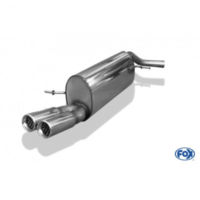 2x70mm stainless steel silent for SEAT IBIZA TYPE 6L