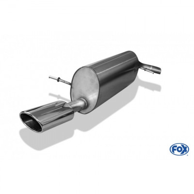 Silent stainless steel rear 1x115x85mm type 32 for SEAT IBIZA TYPE 6J