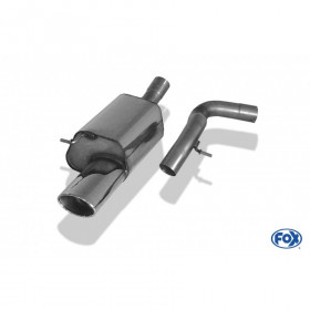 1x140x90mm 44 rear silencer for SEAT LEON CUPRA R TYPE 1M