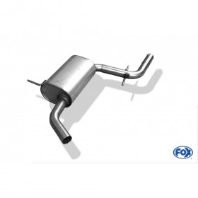 Stainless intermediate silencer for SEAT LEON TYPE 1P