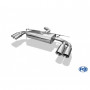 Silencieux arrière duplex inox 2x80mm type 25 pour SEAT LEON CUPRA TYPE 5F