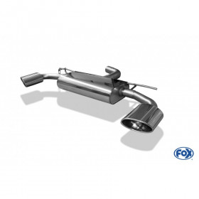 Silencieux arrière duplex inox 1x160x90mm type 38 pour SEAT LEON CUPRA TYPE 5F