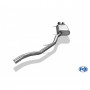 2x90mm stainless steel silent for SEAT LEON ST TYPE 5F