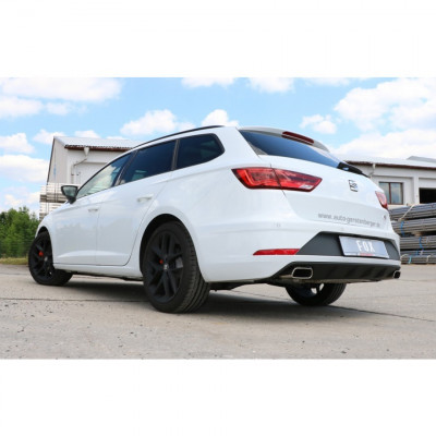 Silent rear duplex stainless steel 1x145x65mm type 59 for SEAT LEON ST TYPE 5F