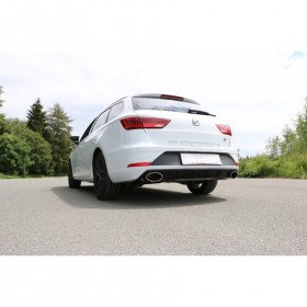 Silencieux arrière duplex inox 1x160x90mm type 38 pour SEAT LEON ST TYPE 5F