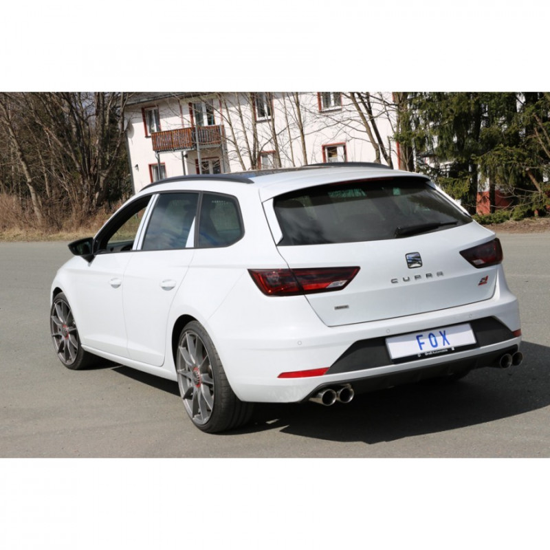 Protection De Seuil Arrière ABS Pour Seat Leon (5F) ST 2013-2016 - Noir - Facile à Poser Avec Ruban 3M