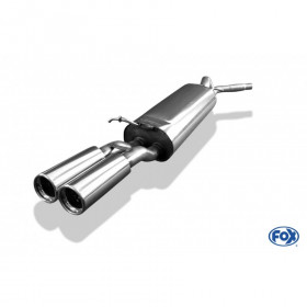 2x76mm stainless steel silent for SEAT TOLEDO TYPE 1M