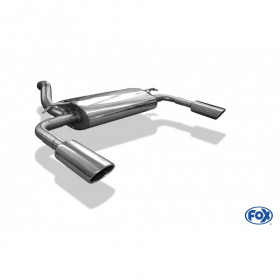 Silent rear duplex stainless steel 1x115x85mm type 32 for VOLVO C70 II CABRIOLET