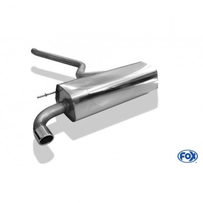 Silent stainless steel rear 1x76mm type 16 for BMW F20/21 116i 3 CYLINDRES