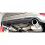Silencieux arrière duplex inox 1x100mm type 16 pour FORD MONDEO MK4 (BREAK/SW)