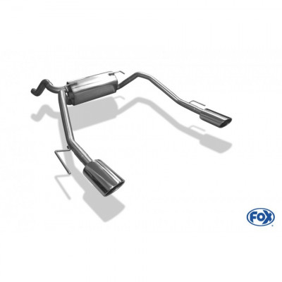 Silencieux arrière duplex inox 1x115x85mm type 32 pour OPEL ASTRA J SPORT TOURER