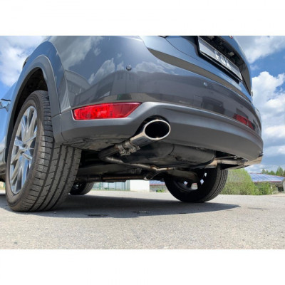 Silencieux arrière duplex inox 1x115x85mm type 38 pour MAZDA CX5 TYPE KF avec Ad-Blue