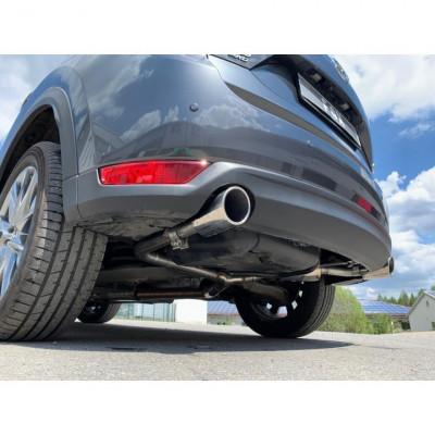 Silent rear duplex stainless steel 1x100mm type 16 for MAZDA CX5 TYPE KF with Ad-Blue