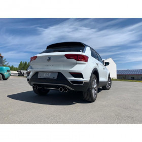 Silent rear duplex stainless steel 2x90mm type 16 for VOLKSWAGEN T-ROC