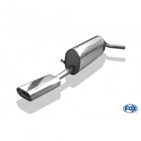 Silent stainless steel rear 1x135x80mm type 53 for SKODA FABIA KOMBI TYPE 6Y