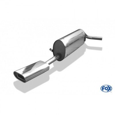 Silent stainless steel rear 1x135x80mm type 53 for SKODA FABIA KOMBI TYPE 6Y