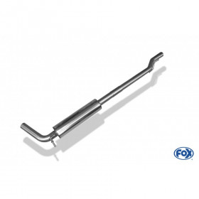 Tube de suppression de silencieux avant inox pour SKODA FABIA RS KOMBI TYPE 5J