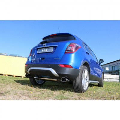 Silent rear duplex stainless steel 1x140x90mm type 32 for OPEL MOKKA 4x2/4x4