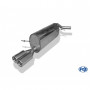 Silencieux arrière inox 2x76mm type 13 pour SKODA FABIA RS BERLINE TYPE 5J