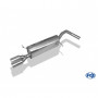 Silencieux arrière inox 2x76mm type 13 pour SKODA FABIA RS BERLINE TYPE 5J