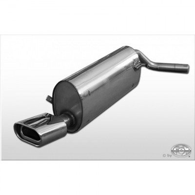 Silent stainless steel rear 1x135x80mm type 53 for SKODA FABIA 3 PORTS TYPE NJ