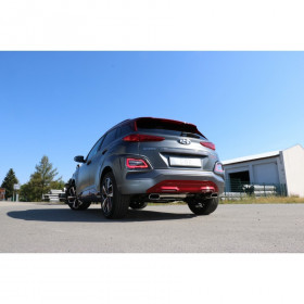 Silencieux arrière duplex inox 1x145x65mm type 59 pour HYUNDAI KONA 2WD