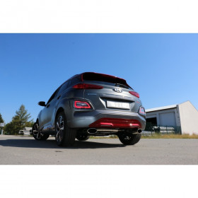 Silencieux arrière duplex inox 1x160x90mm type 38 pour HYUNDAI KONA 2WD
