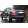 Silent stainless steel rear 2x76mm type 18 for SKODA RAPID (Berline)