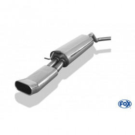 Silent stainless steel rear 1x160x80mm type 56 for SKODA RAPID (Berline)