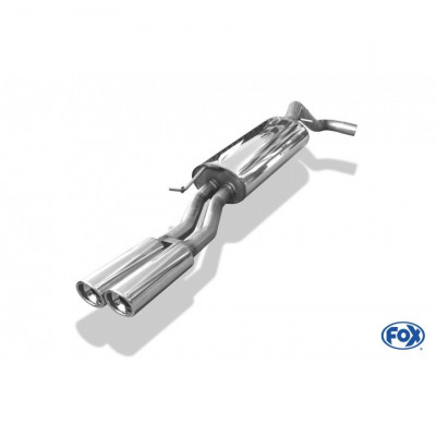 Silencieux arrière inox 2x80mm type 17 pour SKODA OCTAVIA RS TYPE 1U