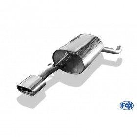 Silent stainless steel rear 1x135x80mm type 53 for SKODA OCTAVIA 4x4 TYPE 1U