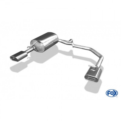 Silent rear duplex stainless steel 1x135x80mm type 53 for SKODA OCTAVIA 4x4 TYPE 1U