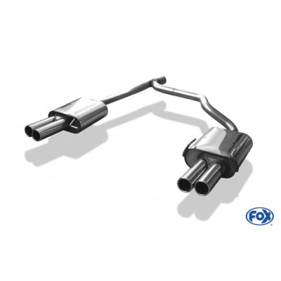 Silent rear duplex stainless steel 2x70mm type 12 for SKODA OCTAVIA TYPE 1Z