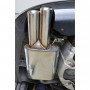 Silent rear duplex stainless steel 2x76mm type 25 for SKODA OCTAVIA RS TYPE 1Z