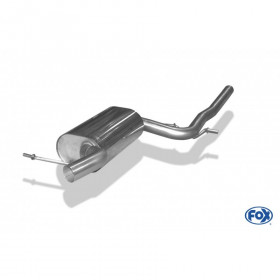 Silencieux avant inox pour SKODA OCTAVIA RS TYPE 1Z