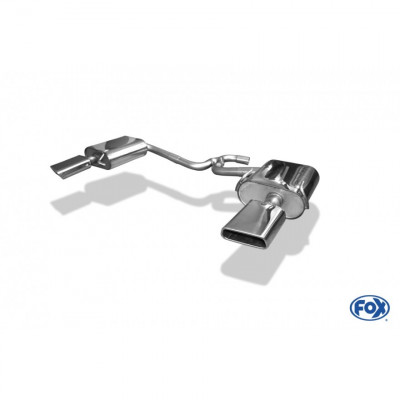 Silent rear duplex stainless steel 1x145x65mm type 59 for SKODA OCTAVIA 4x4/Scout TYPE 1Z