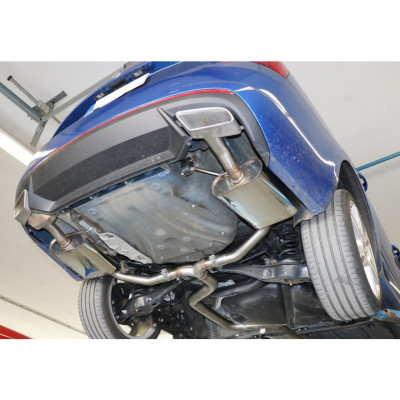 Silent rear duplex stainless steel for original tips for SKODA OCTAVIA RS TDI TYPE 5E