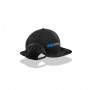 Black/camouflage FOX Snapback Cap with Blue/White Logo