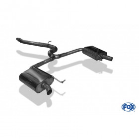 Catback complet avec silencieux arrière duplex inox pour embouts d'origines pour SKODA OCTAVIA RS TDI 4x4 TYPE 5E