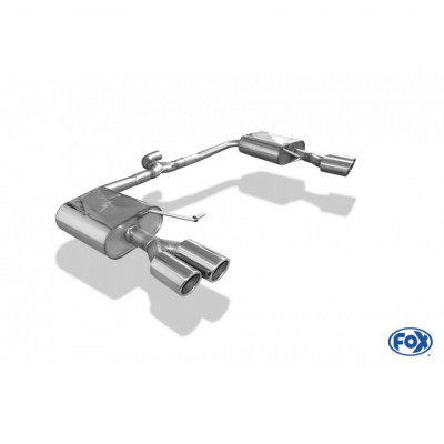 Silent rear duplex stainless steel 2x90mm type 16 for SKODA OCTAVIA TDI 4x4 TYPE 5E