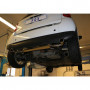 Silent rear duplex stainless steel 1x86x54mm type 32 for SMART FORTWO TYPE 451