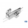 Silencieux arrière duplex inox 2x80mm type 14 pour SMART FORTWO TYPE 451 (avec pare-chocs Brabus)