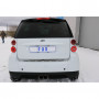 Silent rear duplex stainless steel duplex type 14 for SMART FORTWO TYPE 451 (with Brabus bumper)