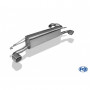 Silent rear duplex stainless steel 1x78x75mm type 70 for SMART FORTWO TYPE 453