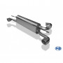 Silent rear duplex stainless steel 1x78x75mm type 70 for SMART FORTWO TYPE 453