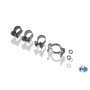 Silent rear duplex stainless steel 1x78x75mm type 70 for SMART FORTWO TYPE 453